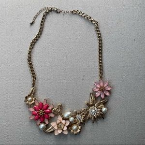 Floral statement necklace